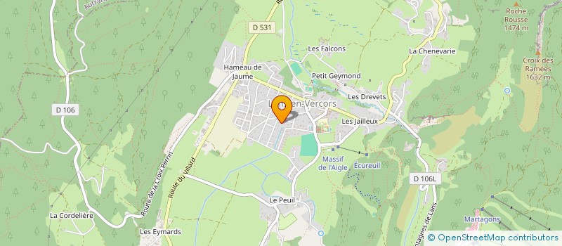 localisation de l'entreprise SCI CRISTAL  LANS-EN-VERCORS