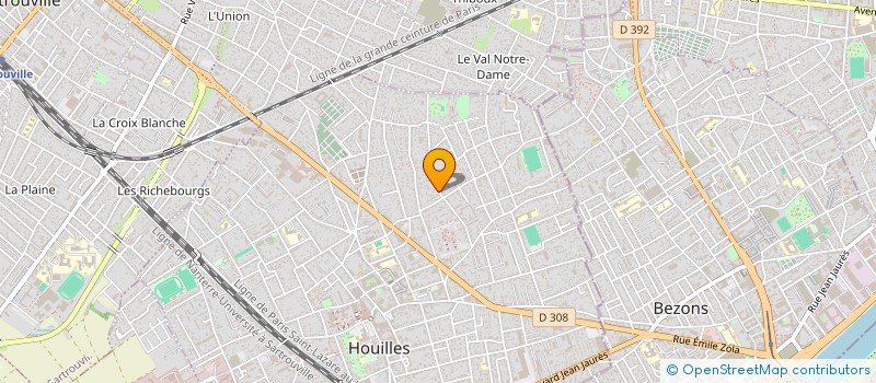 localisation de l'entreprise SCI CRISTAL  HOUILLES