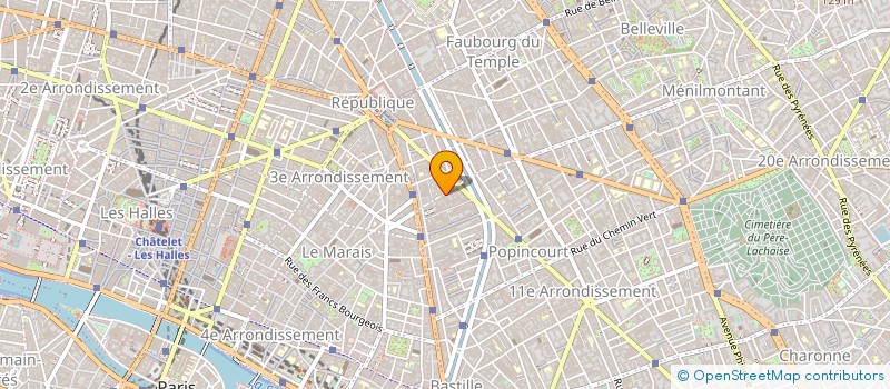 localisation de l'entreprise SCI CRISTAL  PARIS