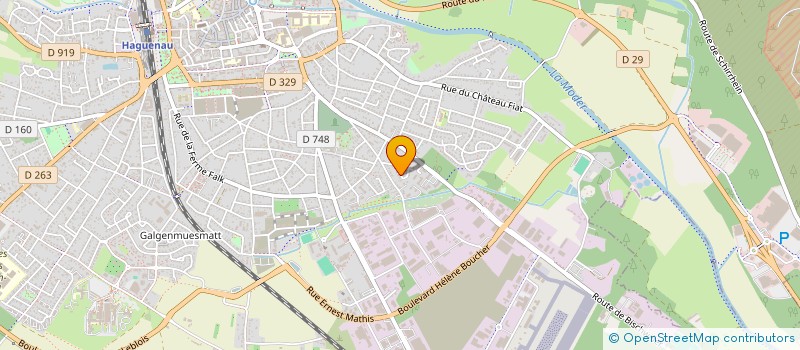 localisation de l'entreprise SCI CRISTAL DES NEIGES  HAGUENAU