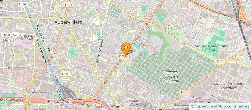 localisation de l'entreprise SCI CRISTAL GRANIT à PANTIN