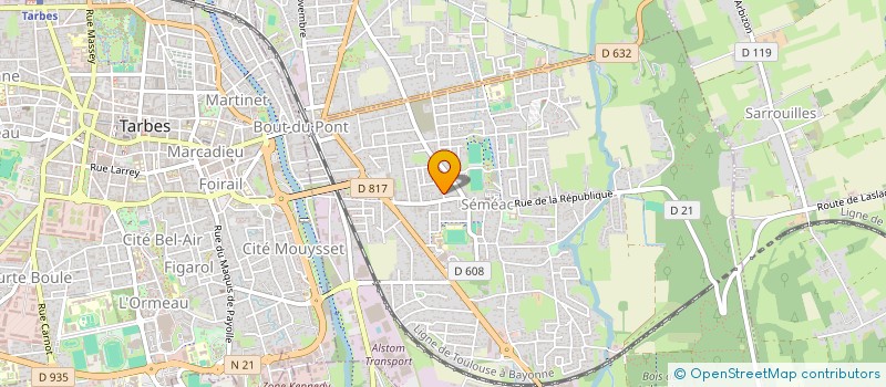 localisation de l'entreprise SCI CRISTALIE  SEMEAC