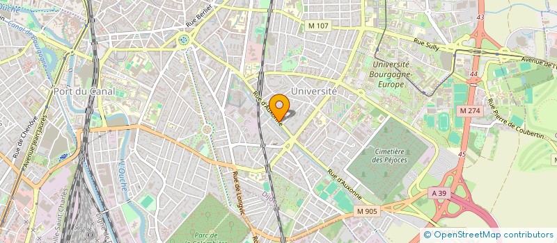 localisation de l'entreprise SCI CRISTALIMMO à DIJON