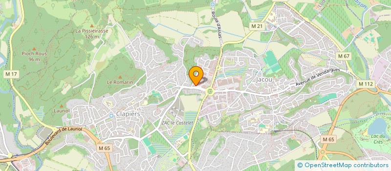 localisation de l'entreprise SCI CRISTALIMMO  CLAPIERS