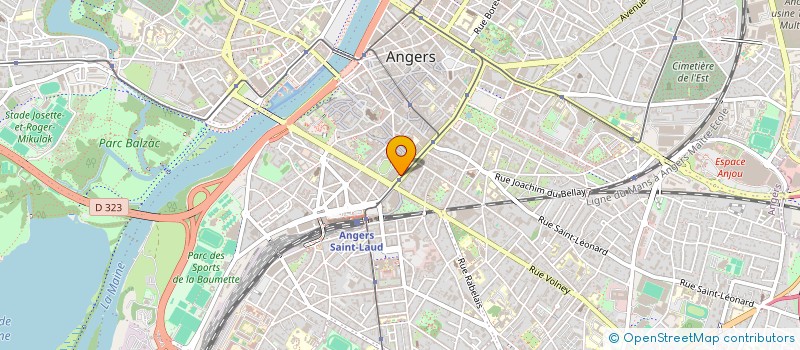 localisation de l'entreprise SCI CRISTALLINE à ANGERS