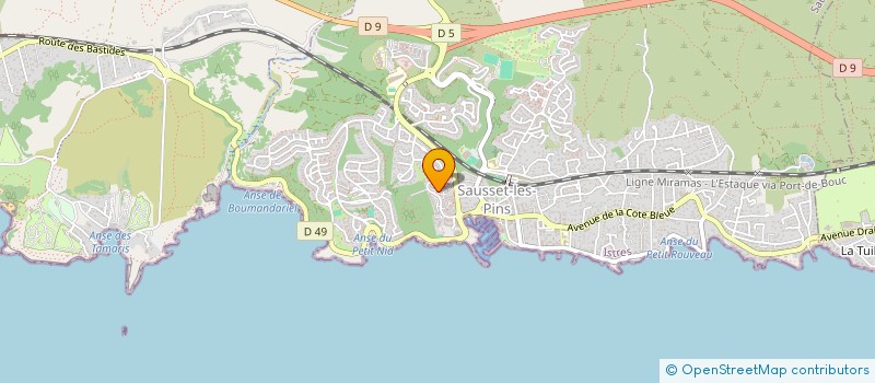 localisation de l'entreprise SCI CRISTALLINO  SAUSSET-LES-PINS