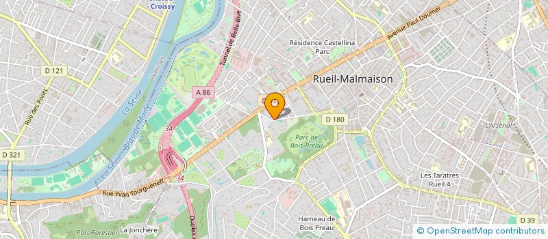 localisation de l'entreprise SCI CRISTEL à RUEIL MALMAISON