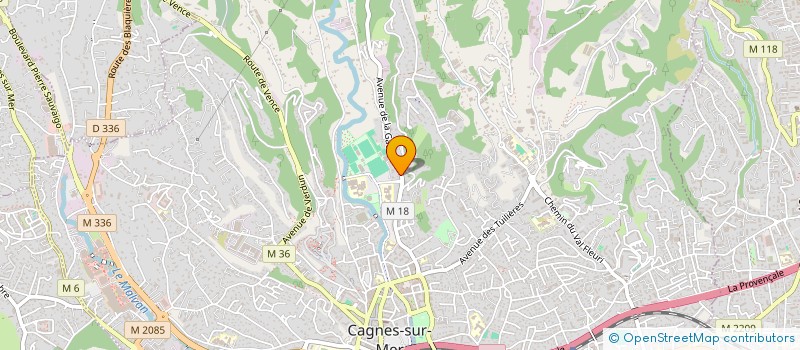 localisation de l'entreprise SCI CRISTELAIN à CAGNES-SUR-MER
