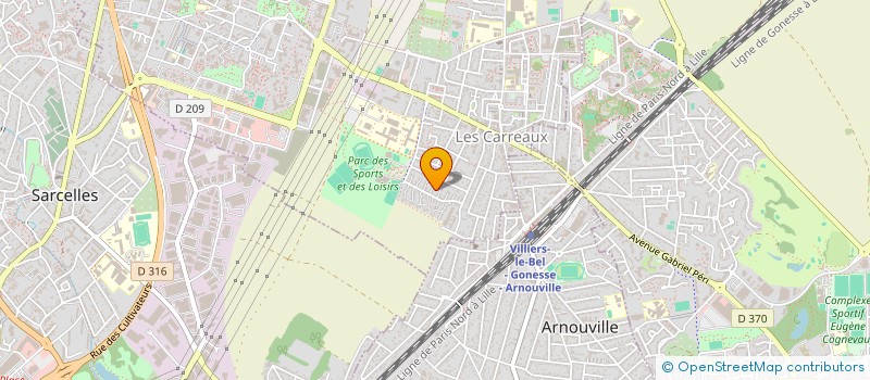 localisation de l'entreprise SCI CRISTINA  VILLIERS-LE-BEL