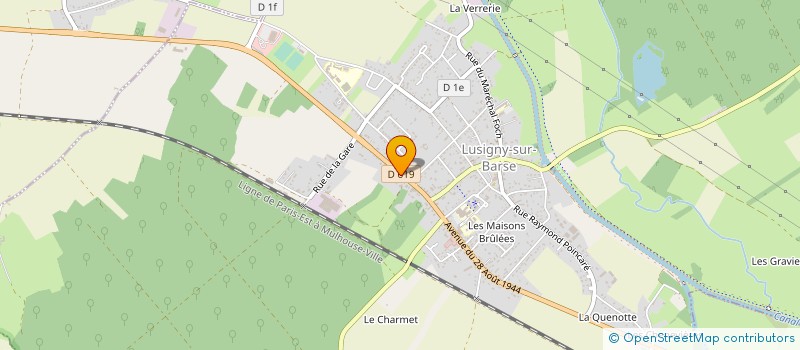 localisation de l'entreprise SCI CRISTOBAL 2 à LUSIGNY-SUR-BARSE