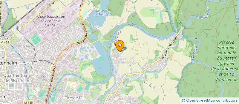 localisation de l'entreprise SCI CRISTOM  II  STRASBOURG