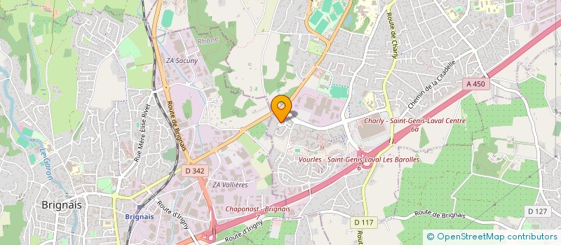 localisation de l'entreprise SCI CRISTYSEB  SAINT-GENIS-LAVAL