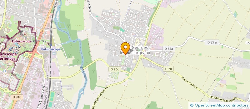 localisation de l'entreprise SCI CRIT  SAINT-GEORGES-LES-BAILLARGEAUX