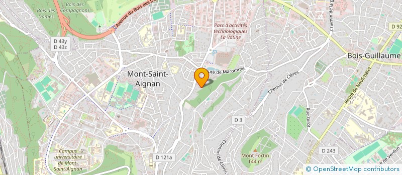 localisation de l'entreprise SCI CRIVAL  MONT-SAINT-AIGNAN