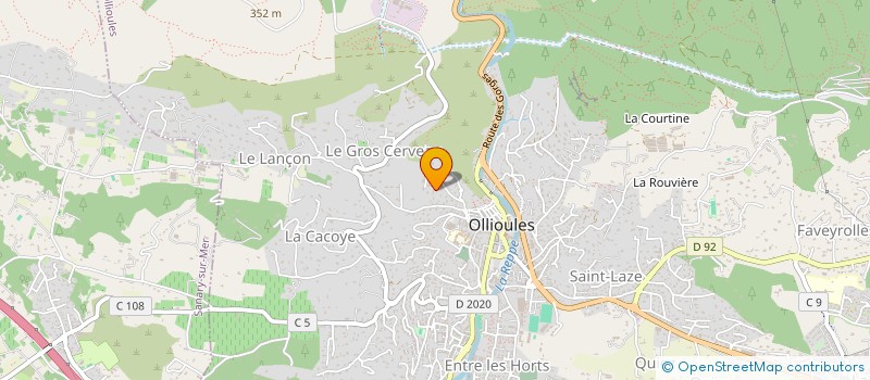 localisation de l'entreprise SCI CRIVELLI  OLLIOULES