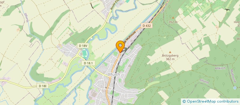 localisation de l'entreprise SCI CRJ  ILLFURTH