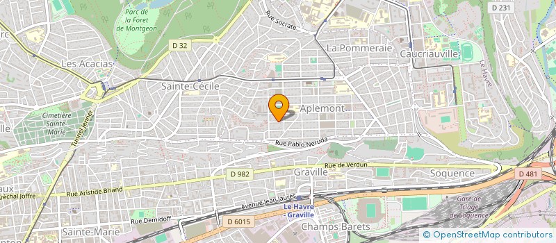 localisation de l'entreprise SCI CRJ à LE HAVRE