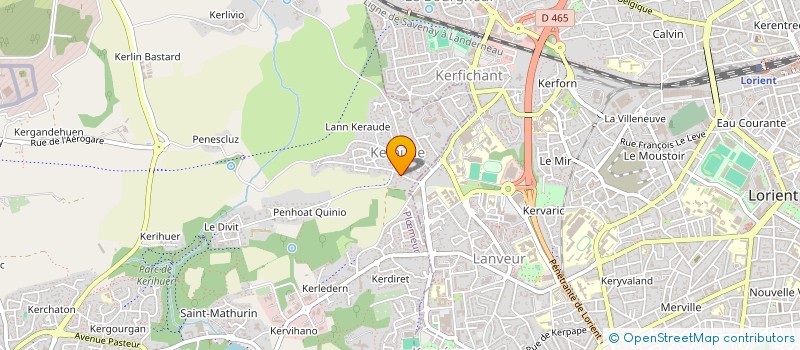 localisation de l'entreprise SCI CRJE à PLOEMEUR