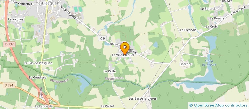 localisation de l'entreprise SCI CRL  MESNIL-ROC'H