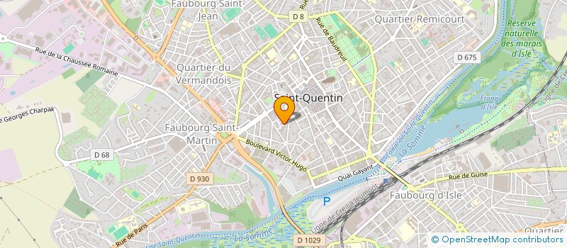 localisation de l'entreprise SCI CRM à SAINT-QUENTIN