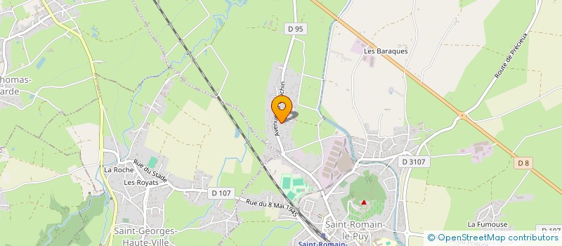 localisation de l'entreprise SCI CRM  SAINT-CYPRIEN