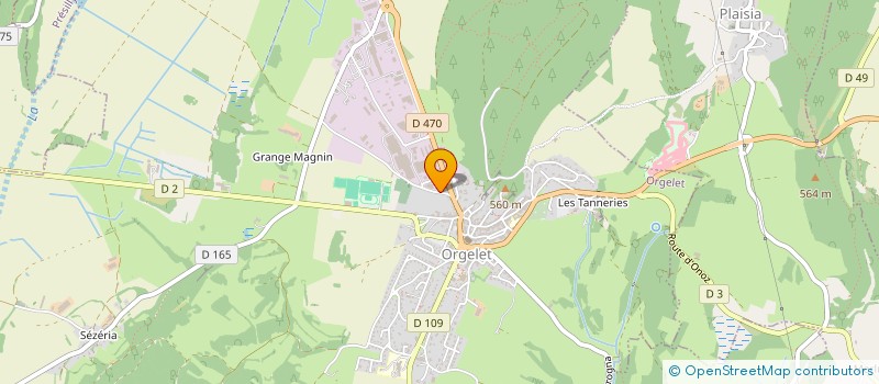 localisation de l'entreprise SCI CRMJ à ORGELET