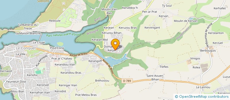 localisation de l'entreprise SCI CROAE BIHAN  TREBABU