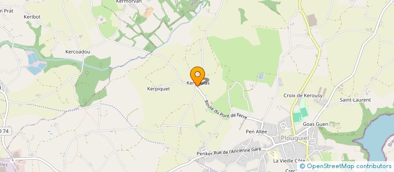 localisation de l'entreprise SCI CROAS MIN à PLOUGUIEL