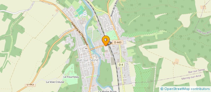 localisation de l'entreprise SCI CROC FERRAND  BAR-SUR-SEINE