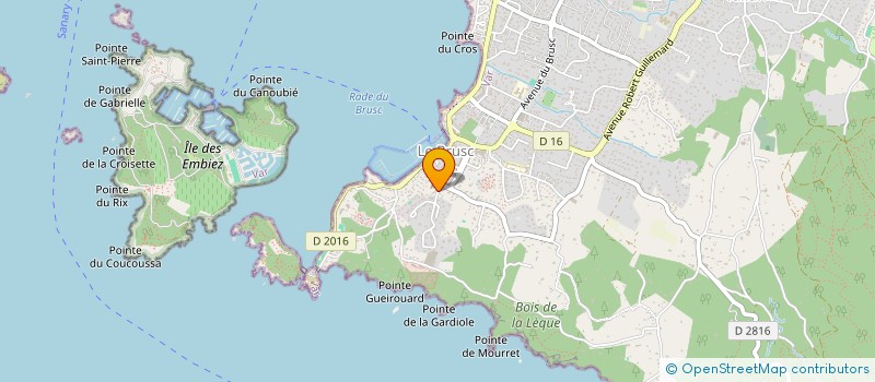 localisation de l'entreprise SCI CROCE RODEILHAC à SIX-FOURS-LES-PLAGES
