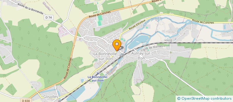 localisation de l'entreprise SCI CROCHEMORE ST GILLES à LA BONNEVILLE-SUR-ITON