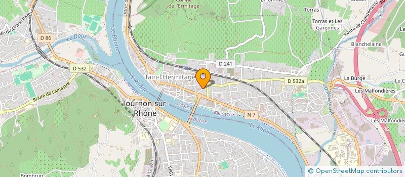 localisation de l'entreprise SCI CROCOSS  TAIN-L'HERMITAGE