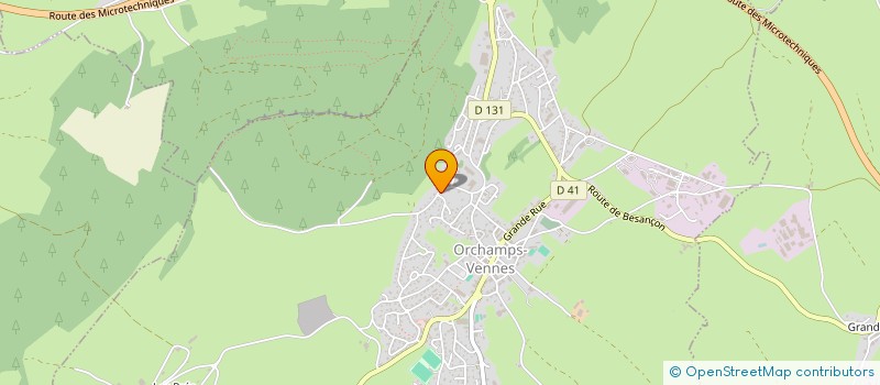 localisation de l'entreprise SCI CROFF  ORCHAMPS-VENNES