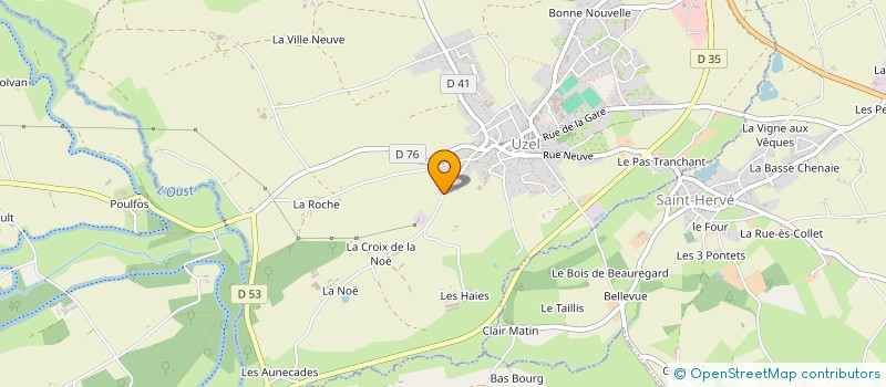 localisation de l'entreprise SCI CROGAL  UZEL