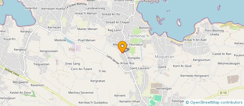 localisation de l'entreprise SCI CROGFAMILY  PLOUGUERNEAU