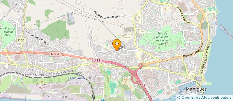 localisation de l'entreprise SCI CROISIC/DIJOUX  MARTIGUES