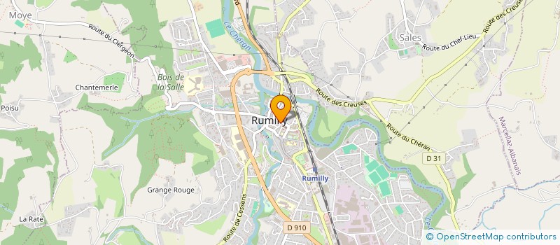localisation de l'entreprise SCI CROISOLLET à RUMILLY
