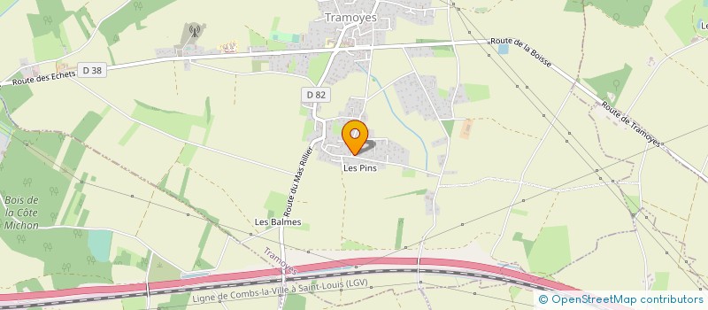 localisation de l'entreprise SCI CROISSANCE +  TRAMOYES