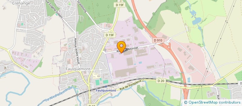 localisation de l'entreprise SCI CROISSANT DEPANNAGE  FAULQUEMONT