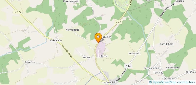 localisation de l'entreprise SCI CROISSANT KERVEC  TREGUNC