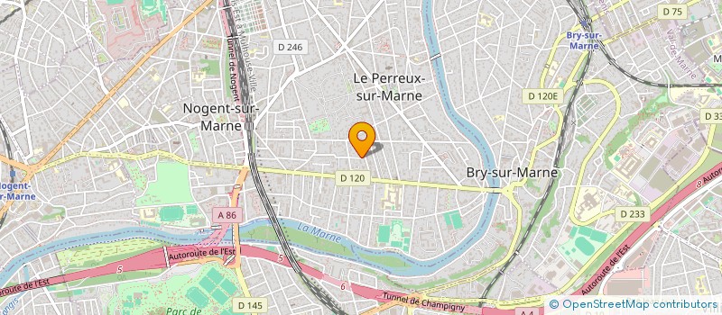 localisation de l'entreprise SCI CROISSIPRO  LE PERREUX-SUR-MARNE