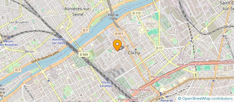 localisation de l'entreprise SCI CROISSY à CLICHY