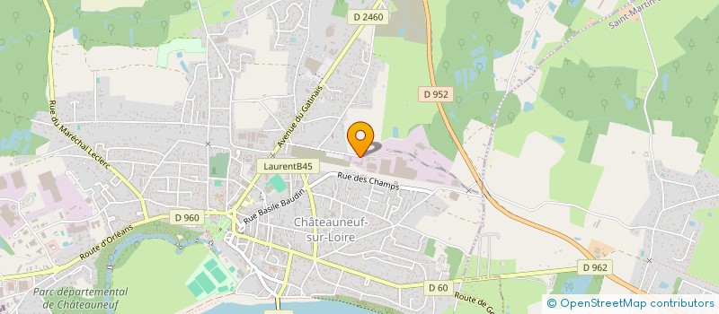 localisation de l'entreprise SCI CROISSY PARK à CHATEAUNEUF-SUR-LOIRE
