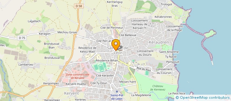 localisation de l'entreprise SCI CROIX AU LIN  SAINT-POL-DE-LEON