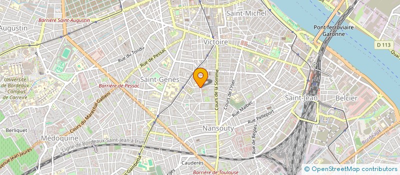 localisation de l'entreprise SCI CROIX BLANCHE  BORDEAUX