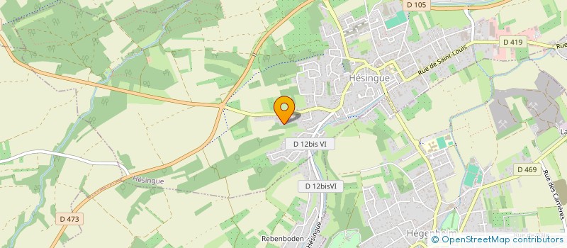 localisation de l'entreprise SCI CROIX BLANCHE  HESINGUE