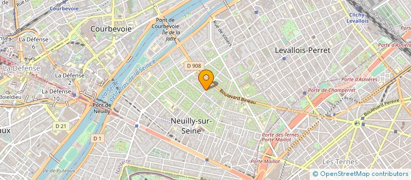 localisation de l'entreprise SCI CROIX CASTEL à NEUILLY-SUR-SEINE