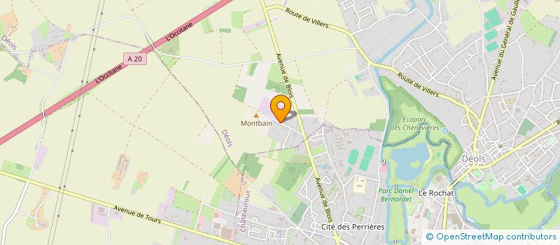 localisation de l'entreprise SCI CROIX DE CHAMBON à CHATEAUROUX