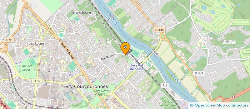 localisation de l'entreprise SCI CROIX DE LORRAINE à EVRY-COURCOURONNES