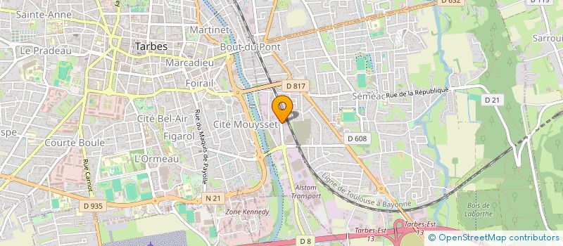 localisation de l'entreprise SCI CROIX DE MALTE LOURDES  SEMEAC